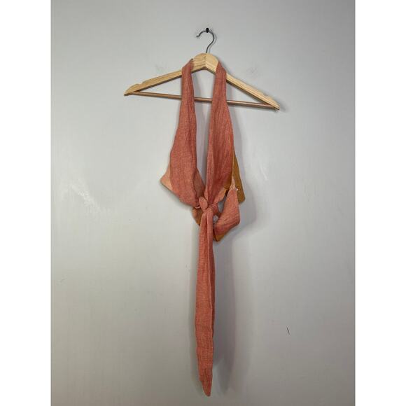 NEW Lisa Marie Fernandez Gauze Tie Striped Farrah Halter Top and Shorts Set - Picture 8 of 12